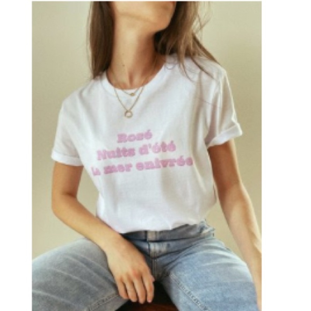 White Graphic Tee